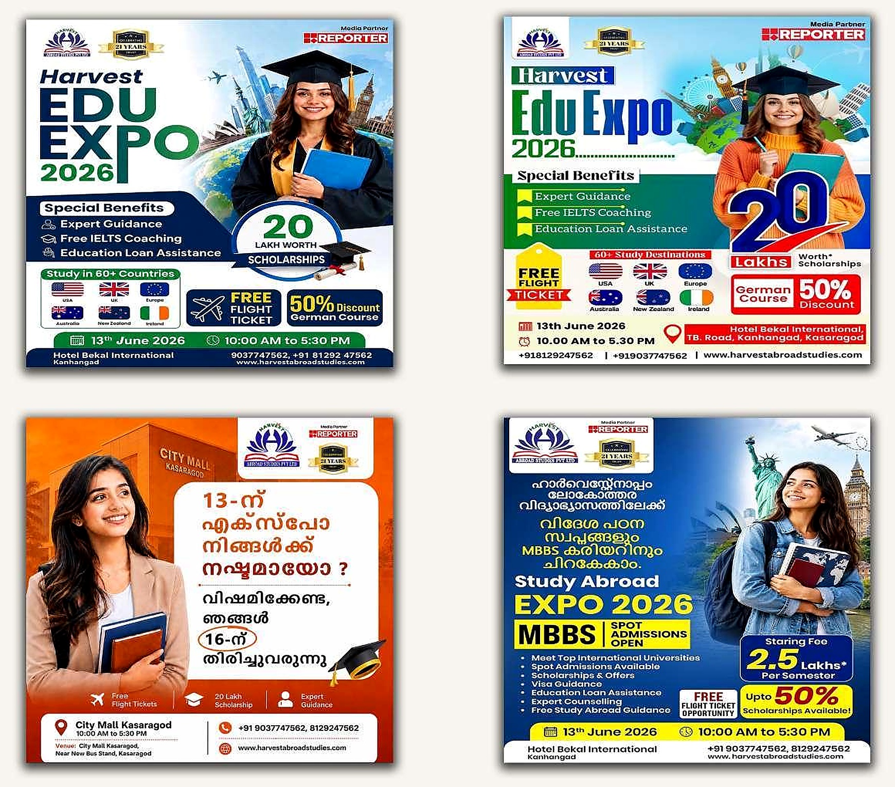 Harvest Edu Expo 2026 posters